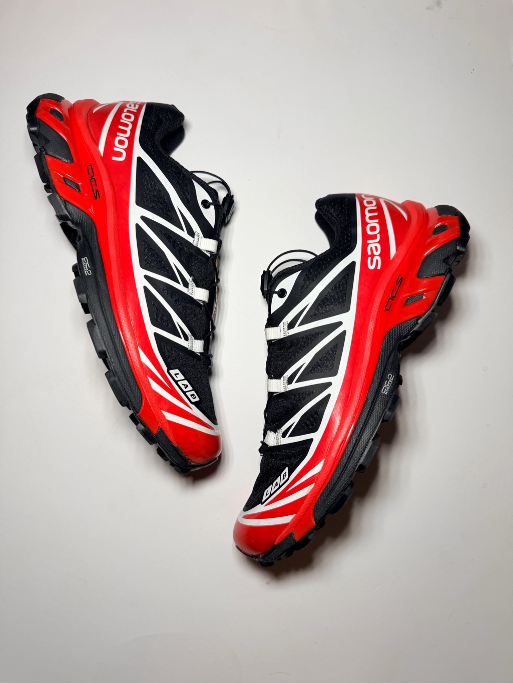 Salomon Xt-6 Black Racing Red L3545640c Limited Rare White Pe Se Sp